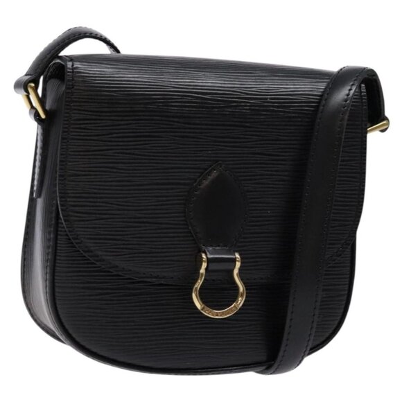 LOUIS VUITTON Epi Saint Cloud PM Shoulder Bag Black M52212 LV Auth 134192 - Picture 1 of 16